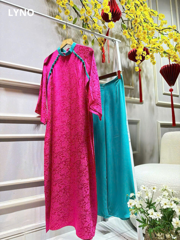SET ÁO DÀI CÚC HAI BÊN AL0825