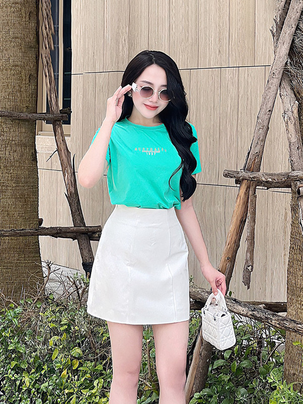 CHÂN VÁY CHỮ A AB0365 Trắng
