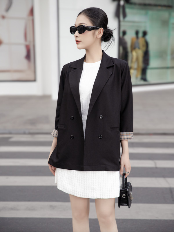 ÁO BLAZER FORM RỘNG CƠ BẢN AB0363
