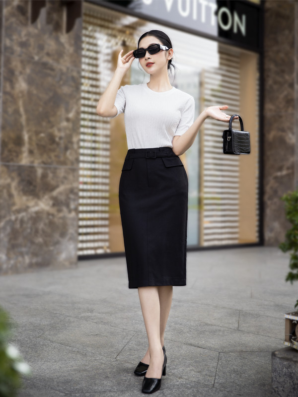 VÁY DÀI AB0353 Đen