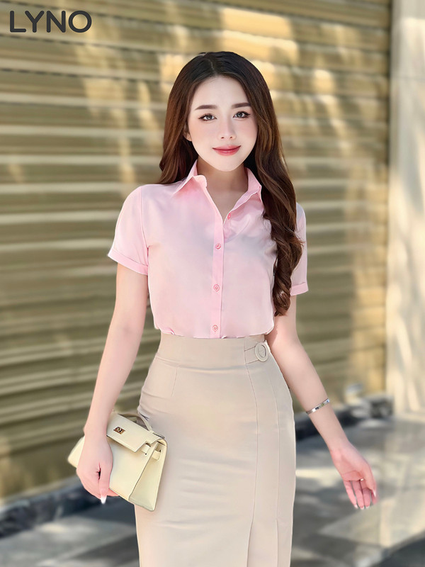 SƠ MI CƠ BẢN TAY NGẮN AB0390
