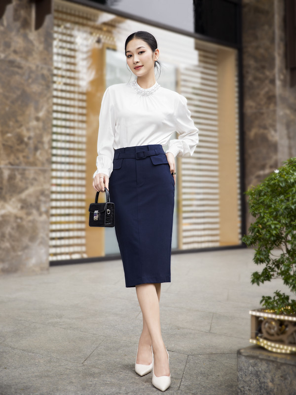 VÁY DÀI AB0353 Xanh Đậm