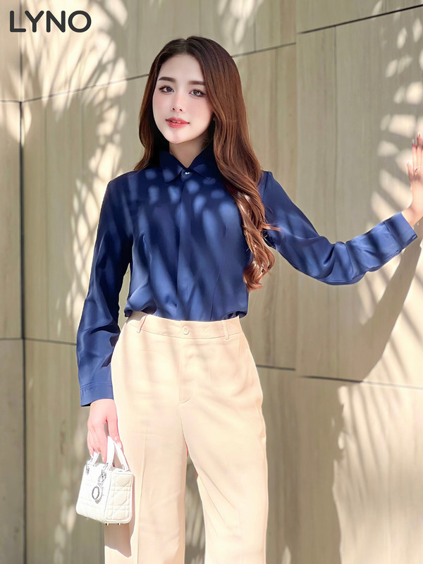 ÁO SƠ MI TAY DÀI CHIẾT EO AB0408