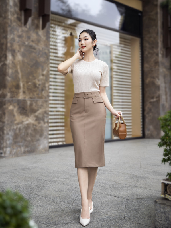 VÁY DÀI AB0353 Nâu