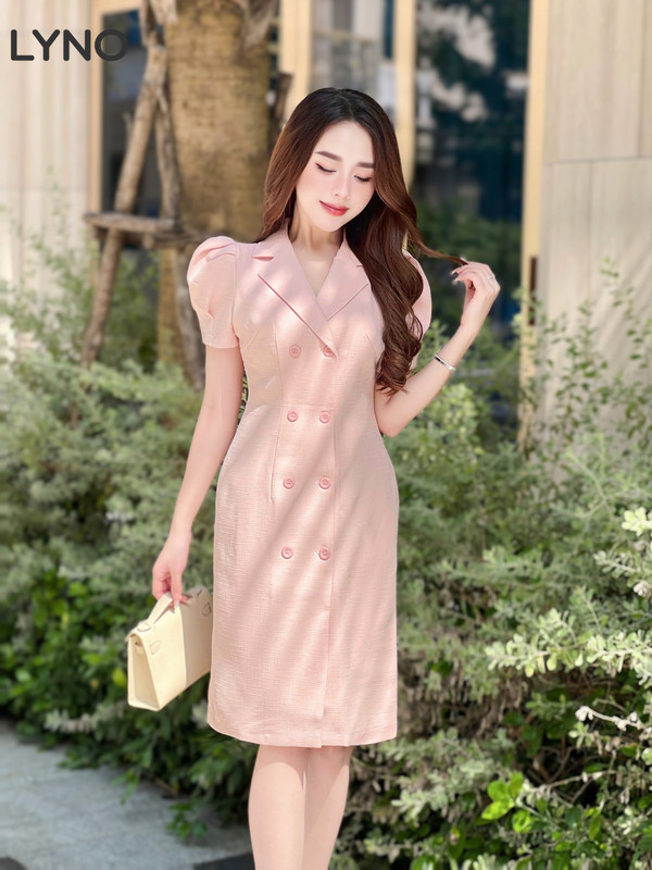 ĐẦM DÀI BODY AB0383 Hồng Da