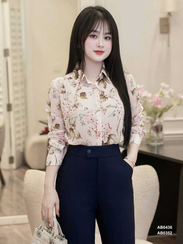 ÁO SƠ MI VOAN HOA AB0436 Voan Hoa