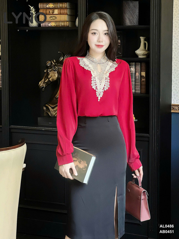 CHÂN VÁY SUÔNG AB0451 Đen