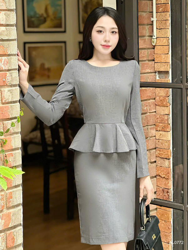 ĐẦM XÁM VẠT XÒE AL0772
