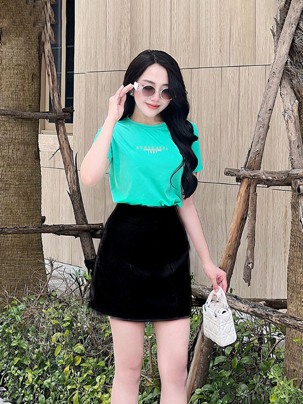 CHÂN VÁY CHỮ A AB0365 Đen