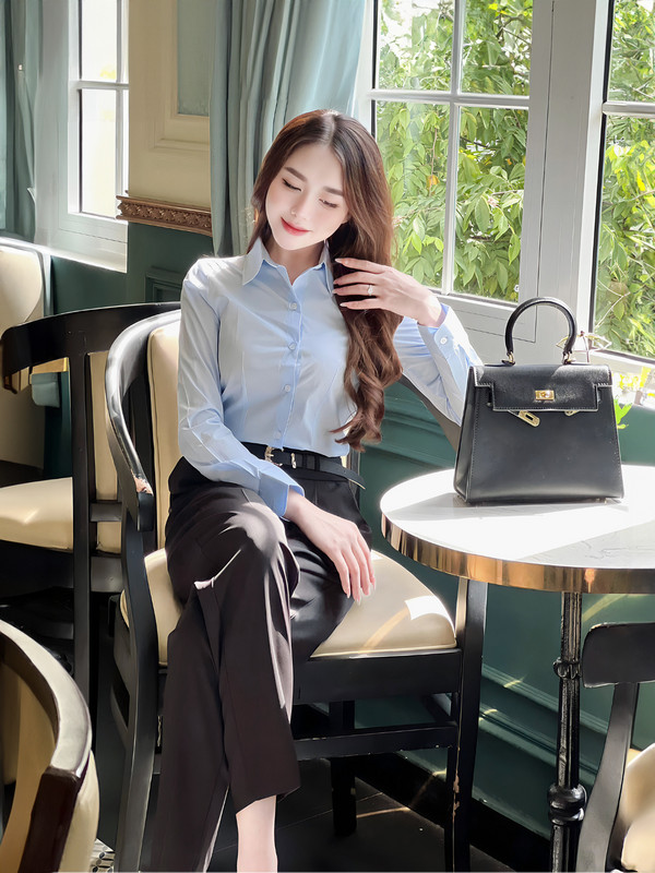 QUẦN DÀI CÓ ĐAI LƯNG AL0565 Đen