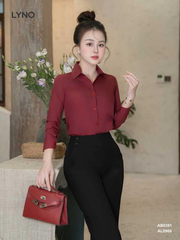 SƠ MI CƠ BẢN TAY DÀI AB0391