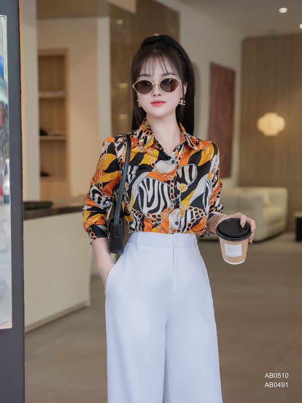 ÁO SƠ MI HỌA TIẾT AB0510